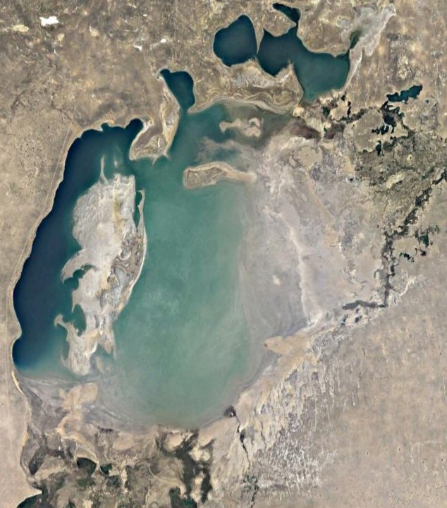 Aral Sea in 2001