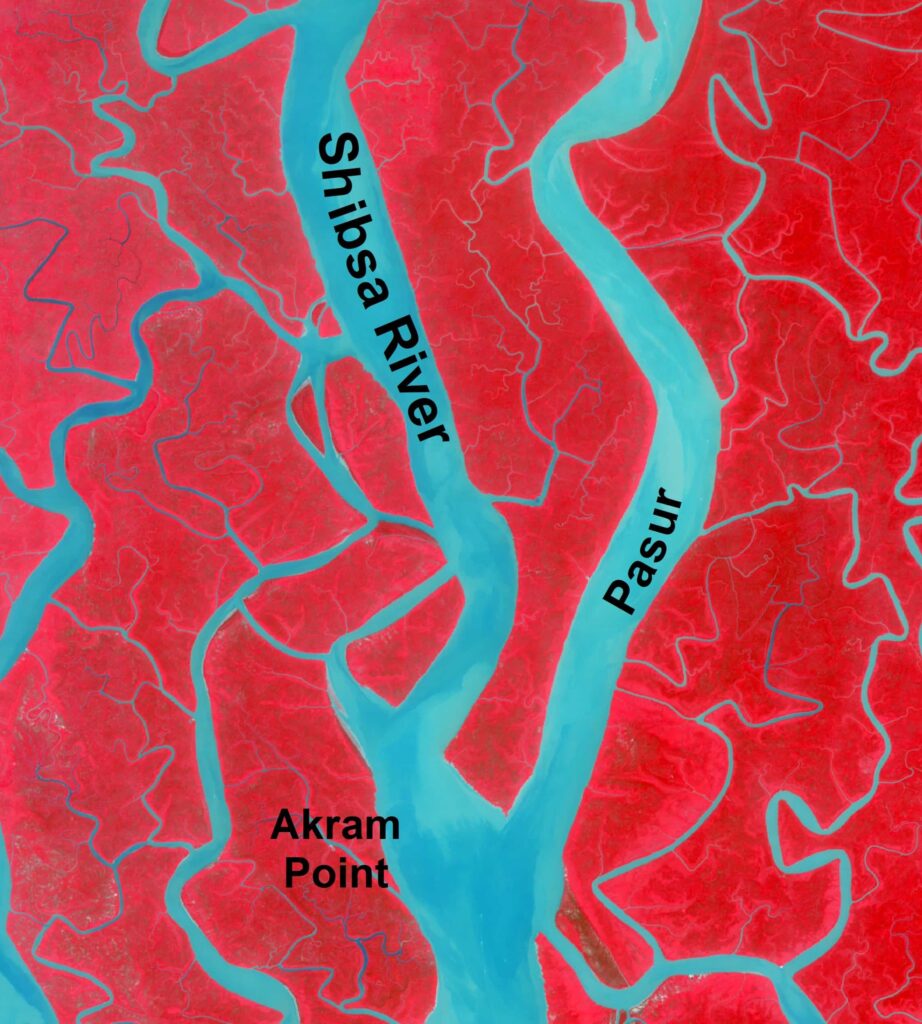 Akram Point where Shibsa and Passur join